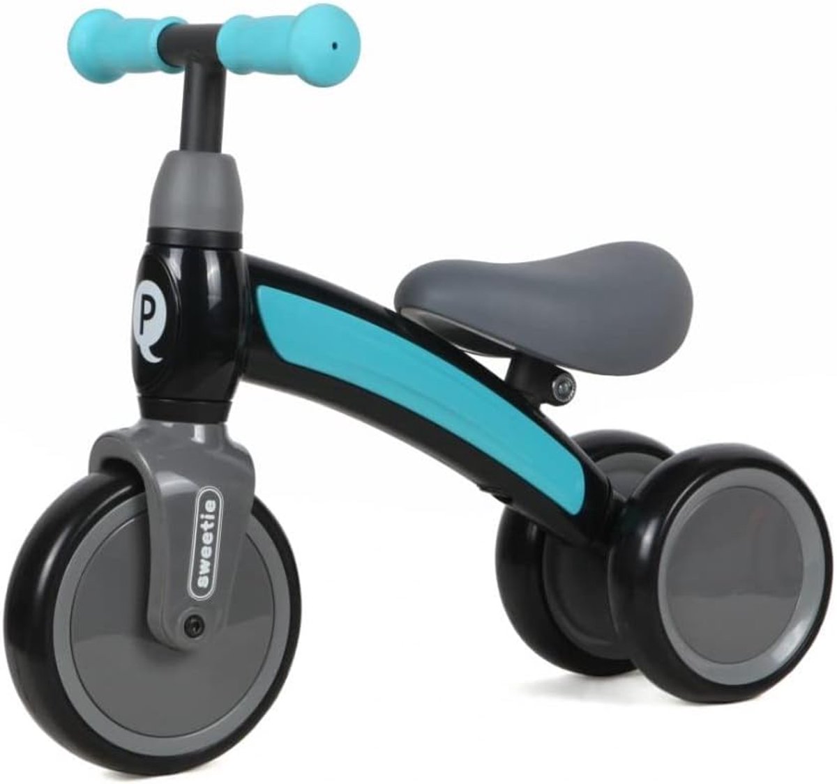 Driewieler - Loopfiets - Leren Fietsen - Dubbele Achterwielen - 52x26x27 cm - Blauw Driewieler kopen online