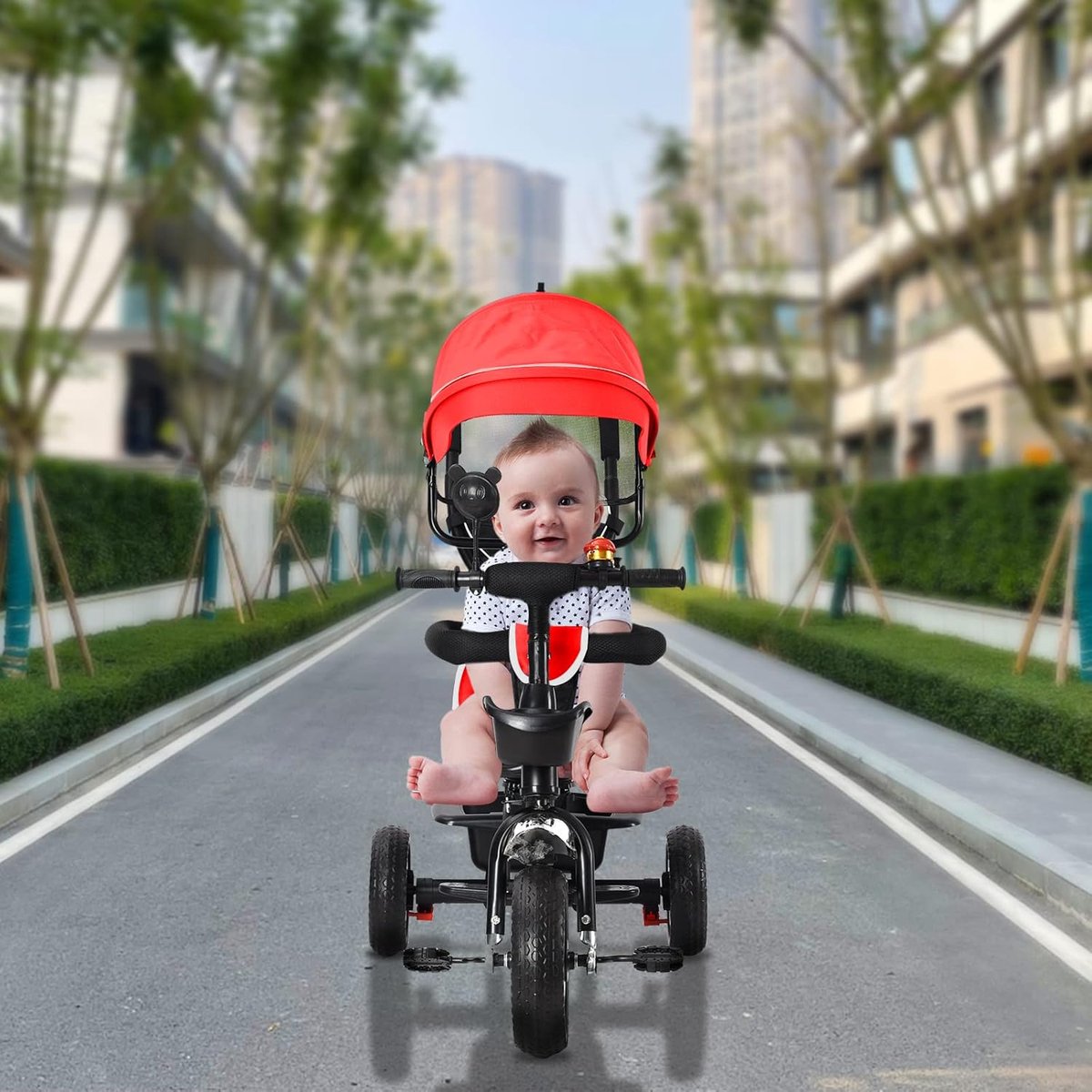 Driewieler - Loopfiets peuter - Kinderen leren fietsen - 4-in-1 modulair ontwerp - 10 maanden tot 5 jaar - Rood Driewieler kopen online