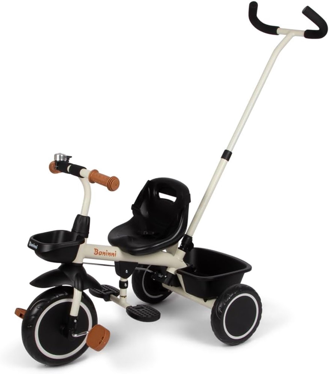 driewieler met duwstang kinder driewieler buiten spelen veilige eerste stap 47 x 105 x 99 cm
