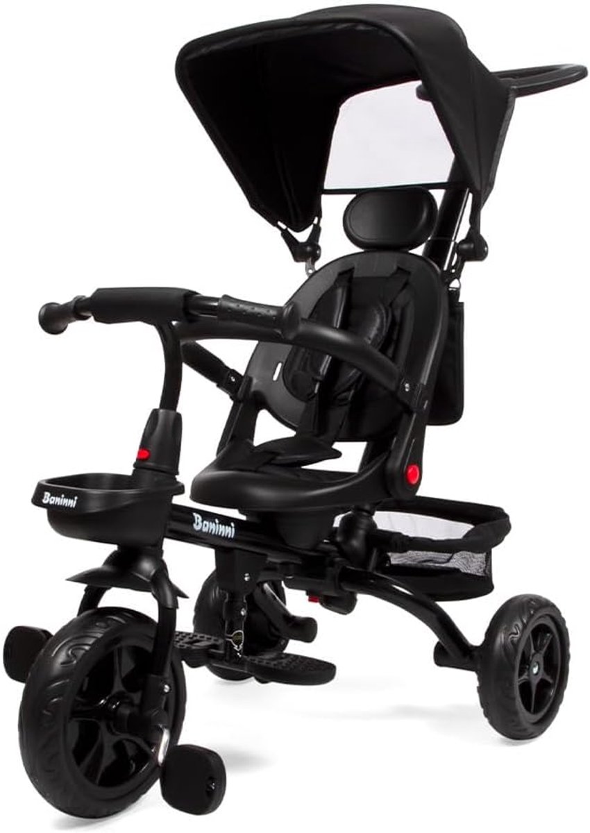 Driewieler met duwstang - Kinderdriewieler - Buiten spelen - 360 graden draaibare zitting - 53 x 82 x 97 cm Driewieler kopen online