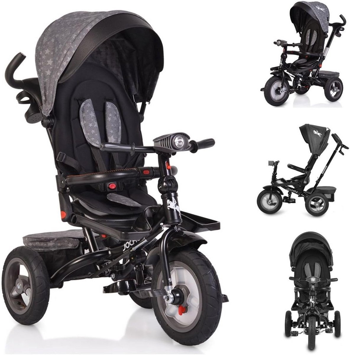 Driewieler met duwstang - Kinderfiets ombouwbaar - Veilig op pad - Groeit mee met kind Driewieler kopen online