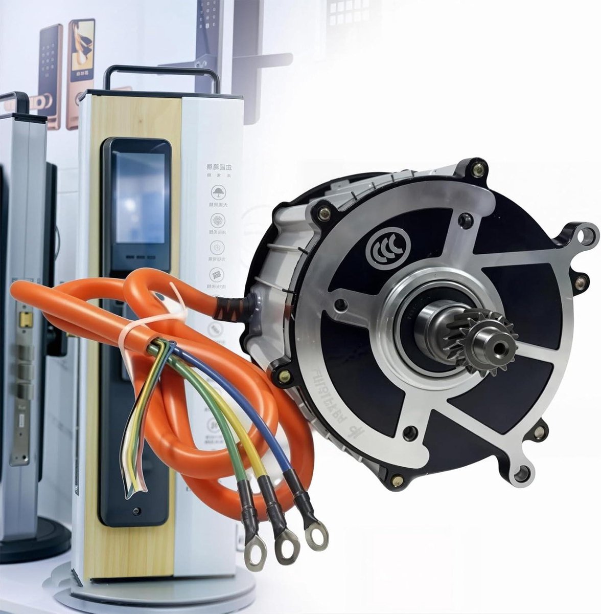 Driewieler Motor - Differentieelmotor DC - Elektrisch Voertuig - Borstelloze Koperwikkeling - 500-2000W - Zilver Driewieler kopen online