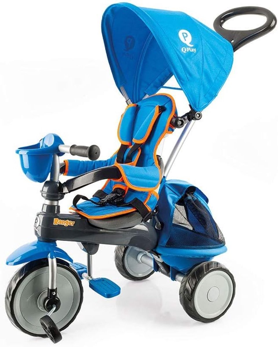 driewieler ranger kindertricycle buiten spelen inclusief tas en kap 73 x 48 x 98 cm meerkleurig