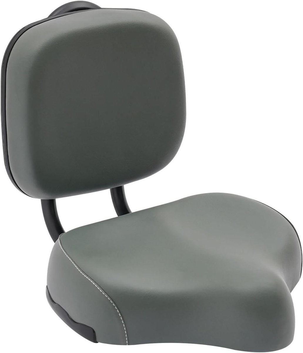 Driewieler Zadel - Comfort Zadel Fiets - Comfortabel Fietsen - Met Rugleuning - Extra Breed - Grijs Driewieler kopen online