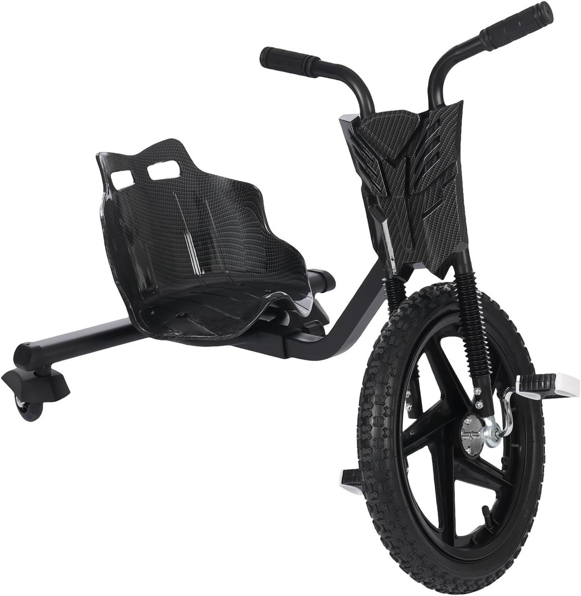 Drift Driewieler - Pedaalvoertuig Go Kart - Buiten Spelen - Verstelbare Lengte - 40 cm Voorwielen - Zwart Driewieler kopen online