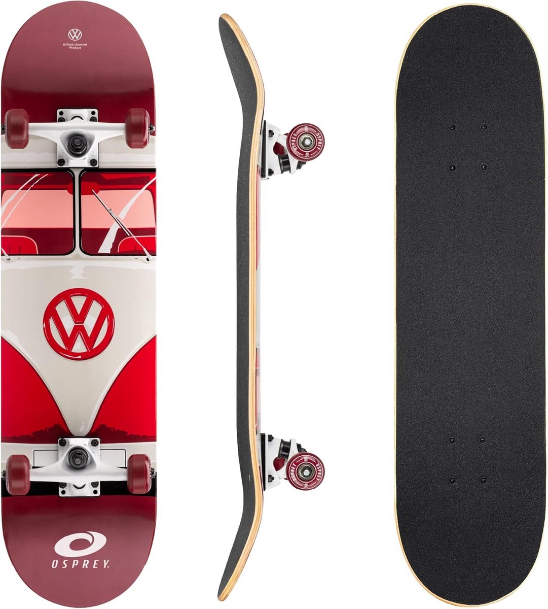 Dubbel Kick Skateboard - Beginners Board - Trick Uitvoeren - 5-laags Esdoorn Kern - 79 x 20 cm - VW 1 Skateonderdeel kopen online