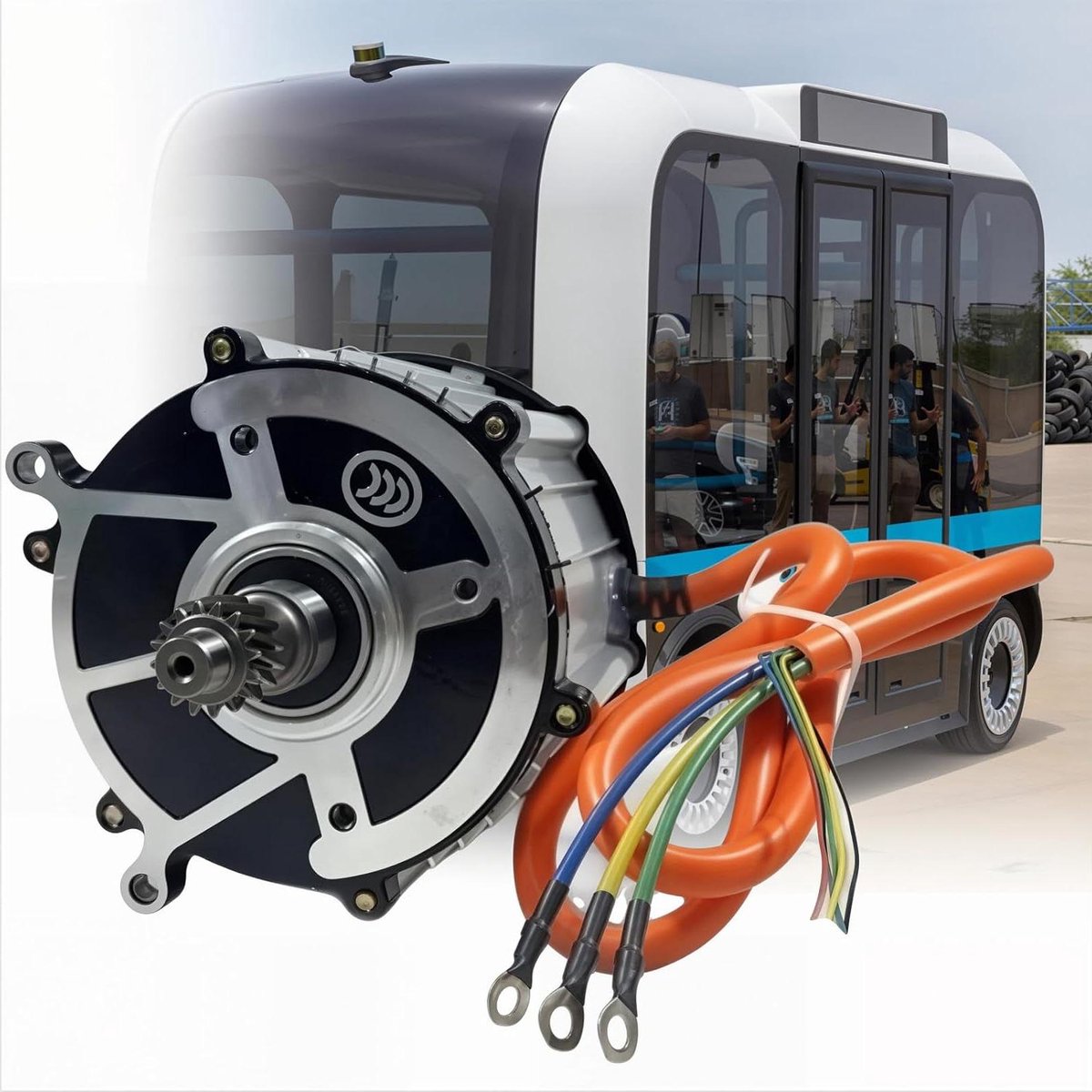 Elektrische Driewieler Motor - Differentieelmotor Scooter - Voertuig Aandrijving - Borstelloze Permanente Magneet - 16 Tanden As - Zilver Driewieler kopen online