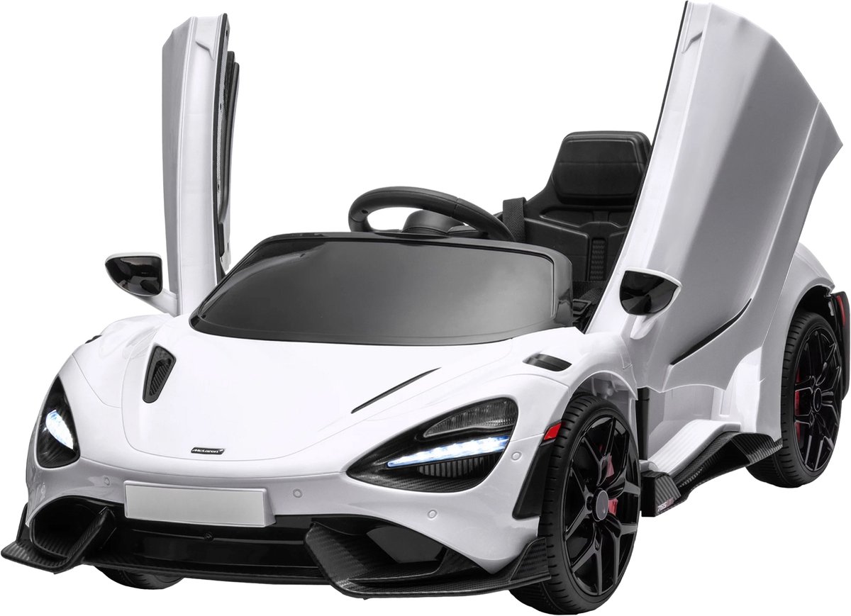 Elektrische Kinderauto 12V – Kinder Voertuig met 2.4G Afstandsbediening, MP3 en Muziek – Rijdende Speelauto voor Kinderen – Wit Slee kopen online