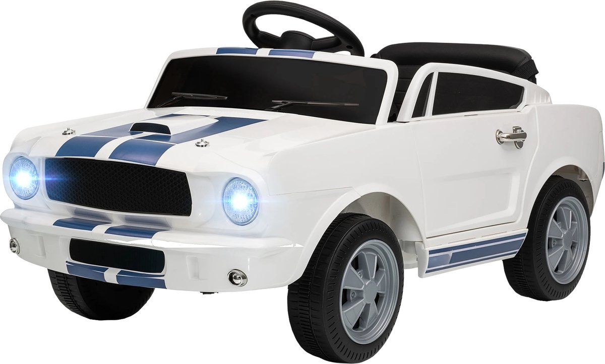 Elektrische Kinderauto 12V – Kinder Voertuig met 2.4GHz Afstandsbediening en 2 Motoren – Rijdende Speelauto voor Kinderen – Wit Modelbouwpakket kopen online