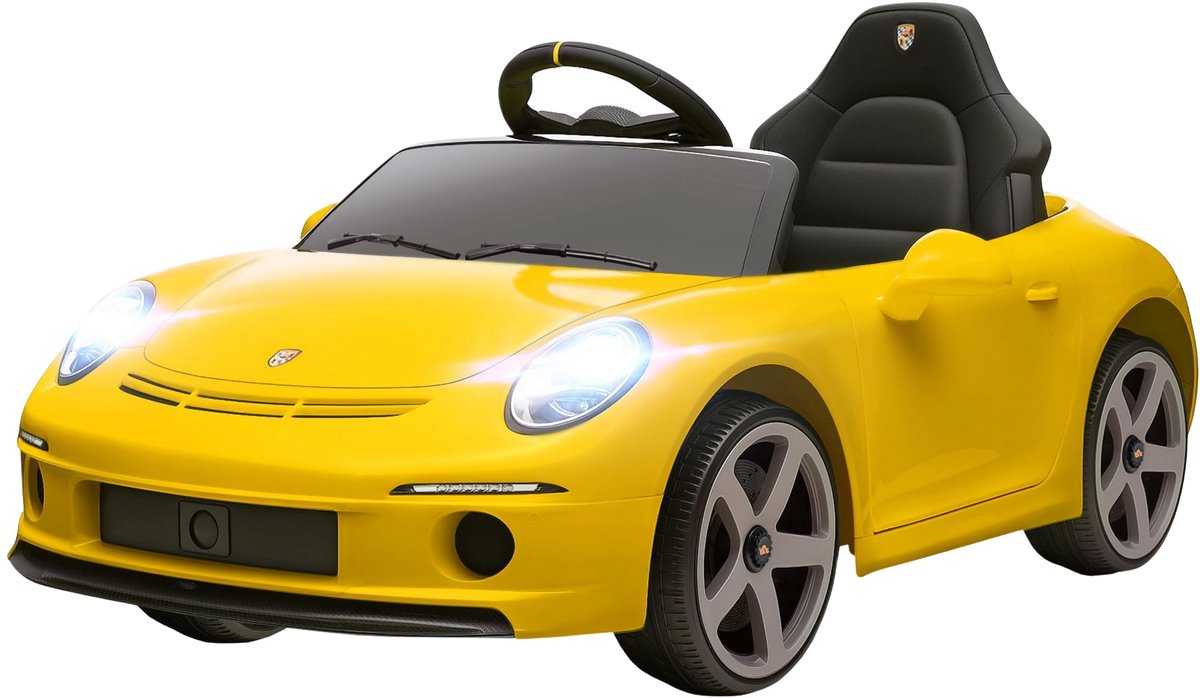 Elektrische Kinderauto 12V – Kinder Voertuig met 2.4GHz Afstandsbediening en Soft Start – Rijdende Speelauto voor Kinderen – Geel Modelbouwpakket kopen online