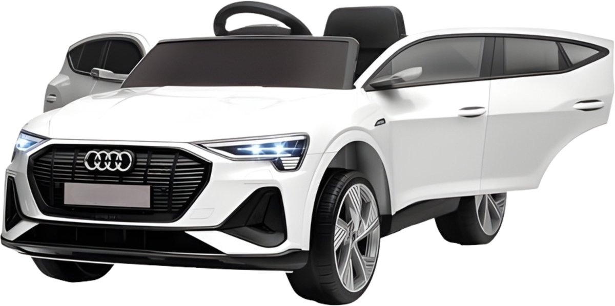elektrische kinderauto kinder voertuig voor kinderen vanaf 3 jaar rijdende speelauto wit