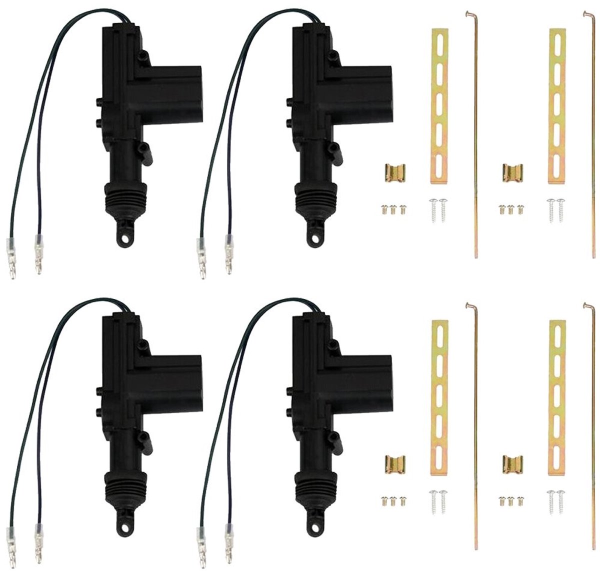 elzusha elektrische deurslot actuator set 4 delige set 12v auto deursloten betrouwbare beveiliging ideaal voor auto s eenvoudige instal