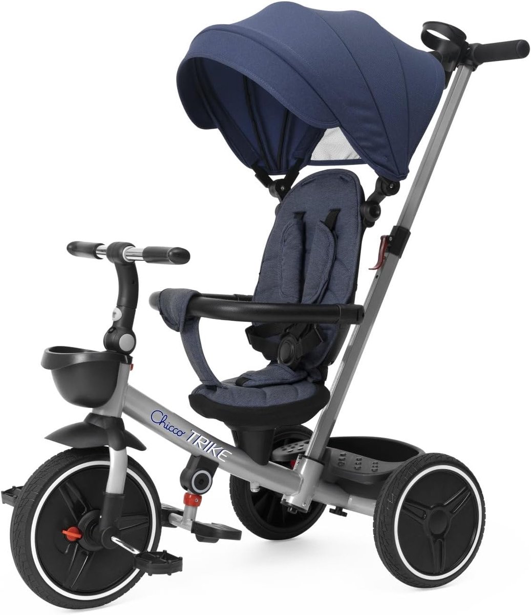 Evolutionaire Driewieler - Kindertrike - Baby Groei - 4-in-1 - 60 x 22 x 40 cm - Blauw Driewieler kopen online