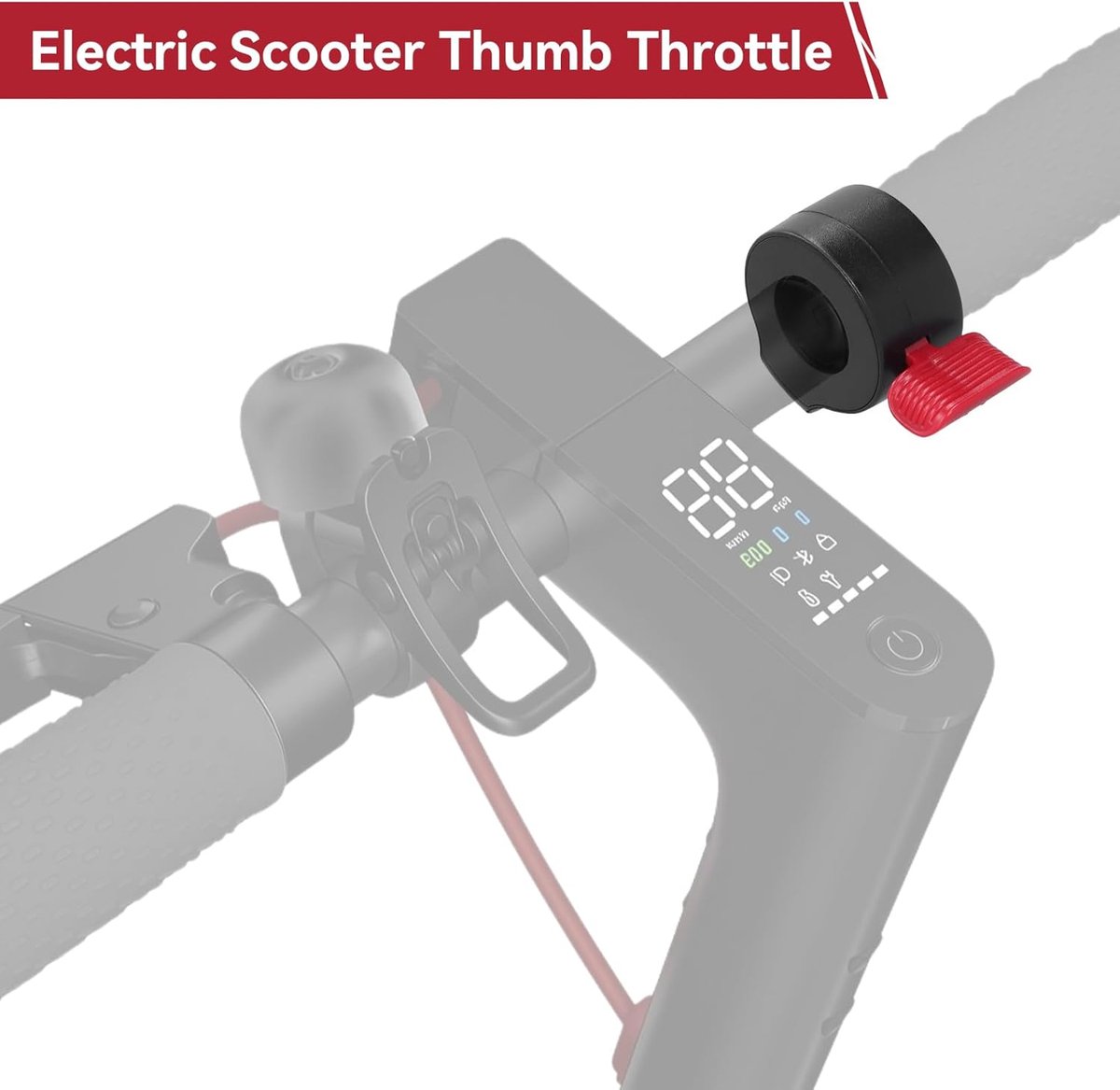 Finger Power Control Scooter Electric Gas Regulator Power Control Scooter Accelerator Accessories (Red) - ShopVlot Step kopen online