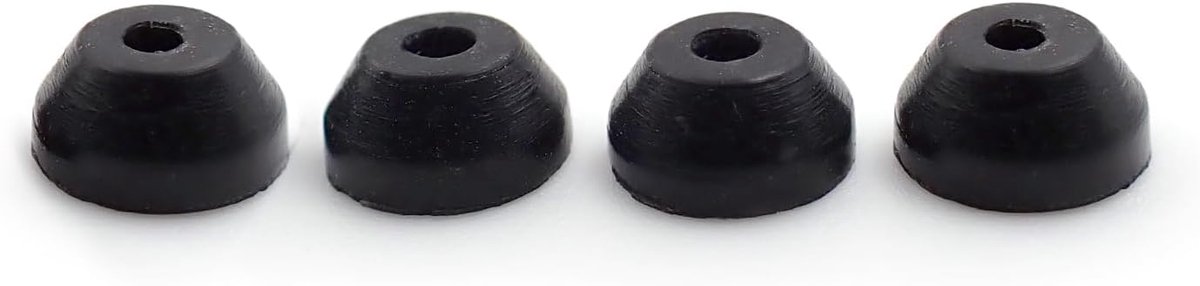 Fingerboard Bushings - Truck Onderdelen - Fingerboard Tricks - Conische Vorm - 80A Hardheid - Zwart Skateonderdeel kopen online