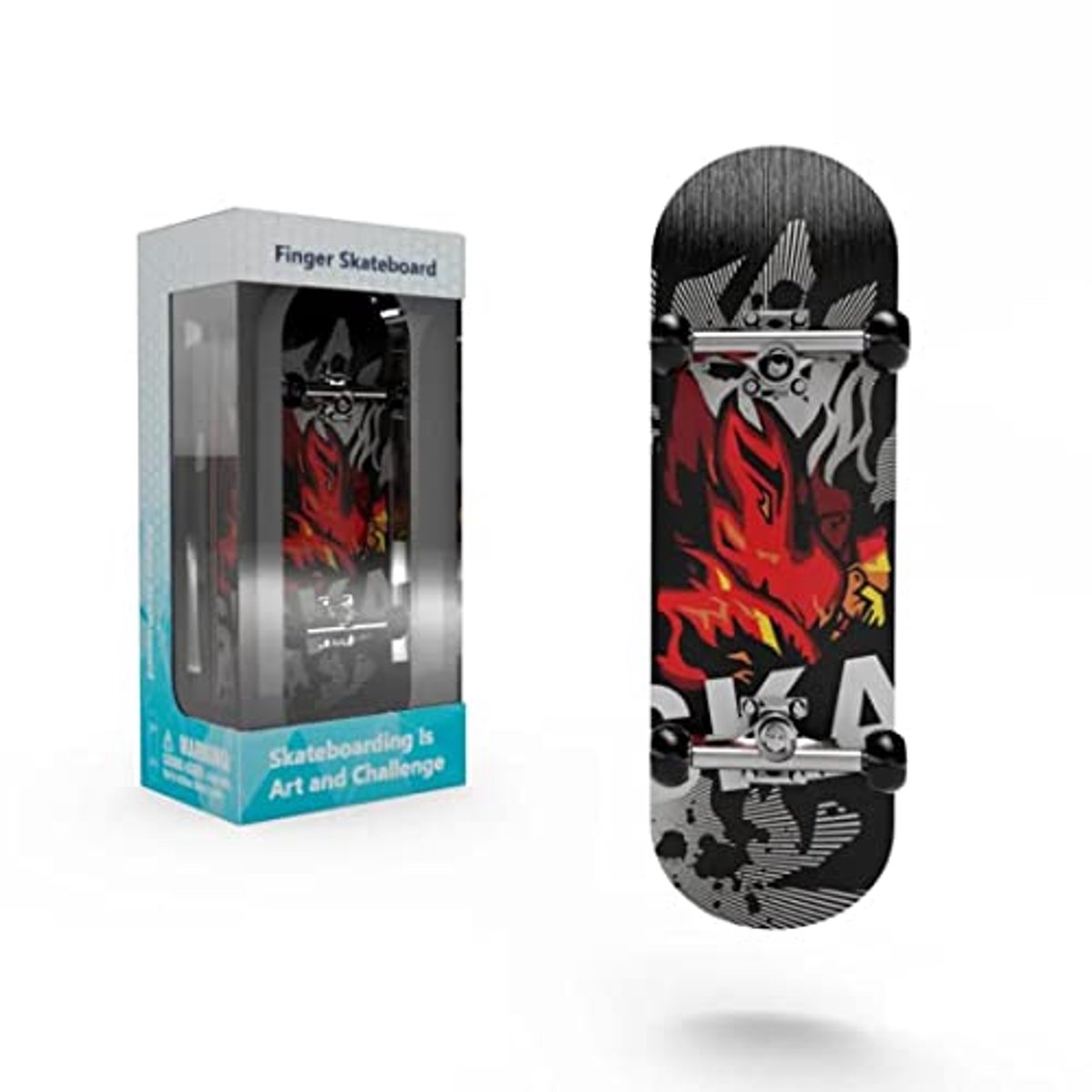 Fingerboard Set - Mini skateboard - Vaardigheden Oefenen - Echt espenhout - 99.5mm Lengte - Vuur Skateonderdeel kopen online