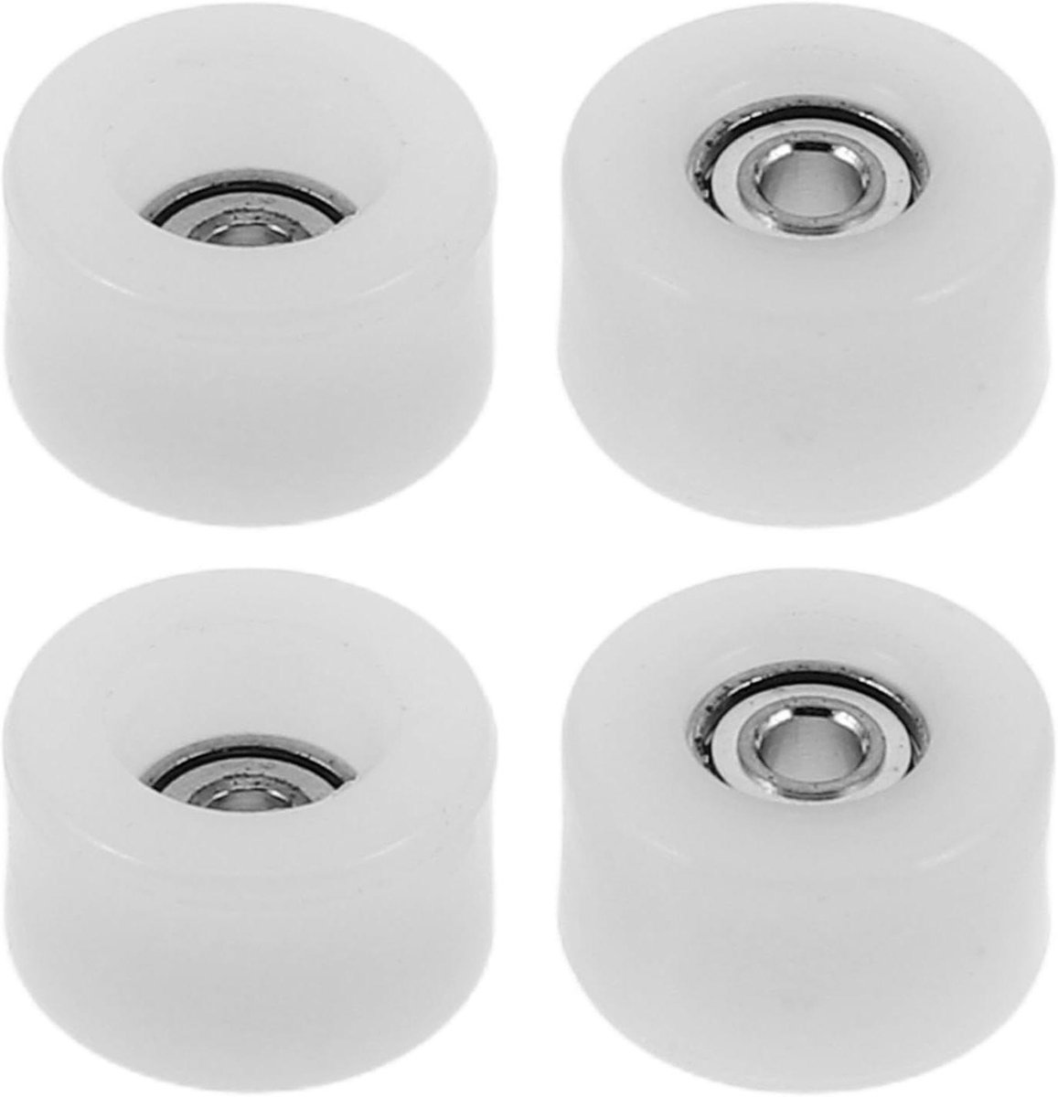fingerboard wielen set mini skateboard onderdelen tricks oefenen hoge snelheid lagers 4 stuks wit