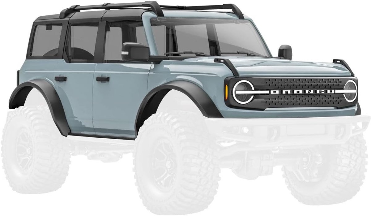 Ford Bronco Body - Carrosserie Set - RC Auto Modificatie - Clipless Montage - 1/18 Schaal - Cactus Grijs Buitenspeelvoertuigaccessoire kopen online