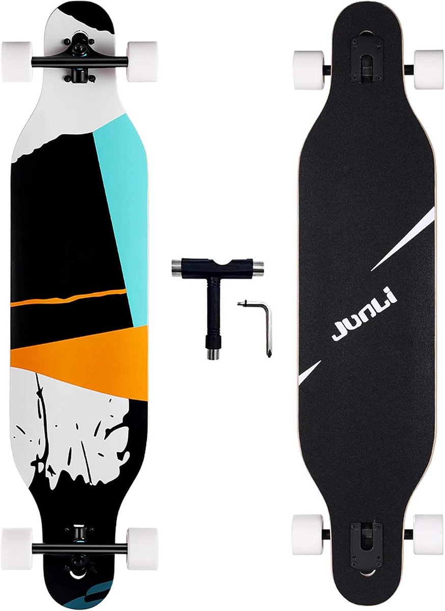 Freeride Skateboard - Longboard Cruiser - Stad Cruisen - 8-laags Esdoorn Dek - 41 Inch - Raster Longboard kopen online