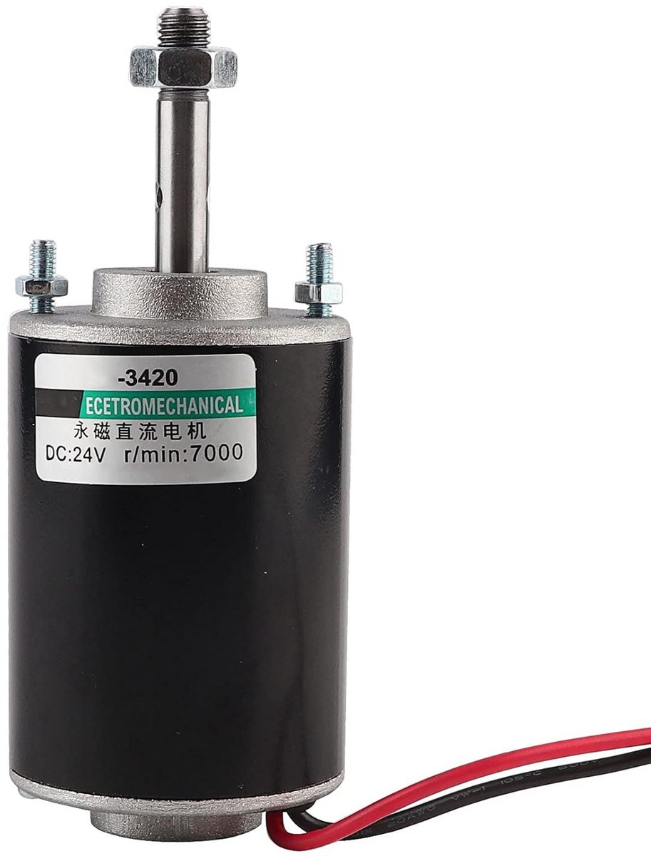 Gelijkstroommotor - Mini motor - Doe-het-zelf projecten - Hoge snelheid - 30W 24V - Metaal Loopmotor kopen online