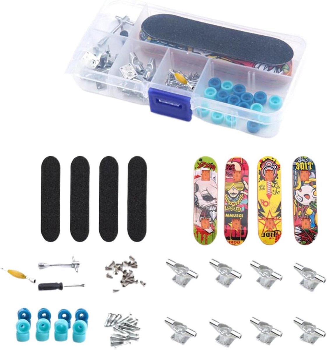 generico skateboard vingerboard speelgoed en vingerboard vingerboard speelgoedset realistisch mini skateboard geschikt voor thuis school feest speelkamer binnen en buiten en verjaardag
