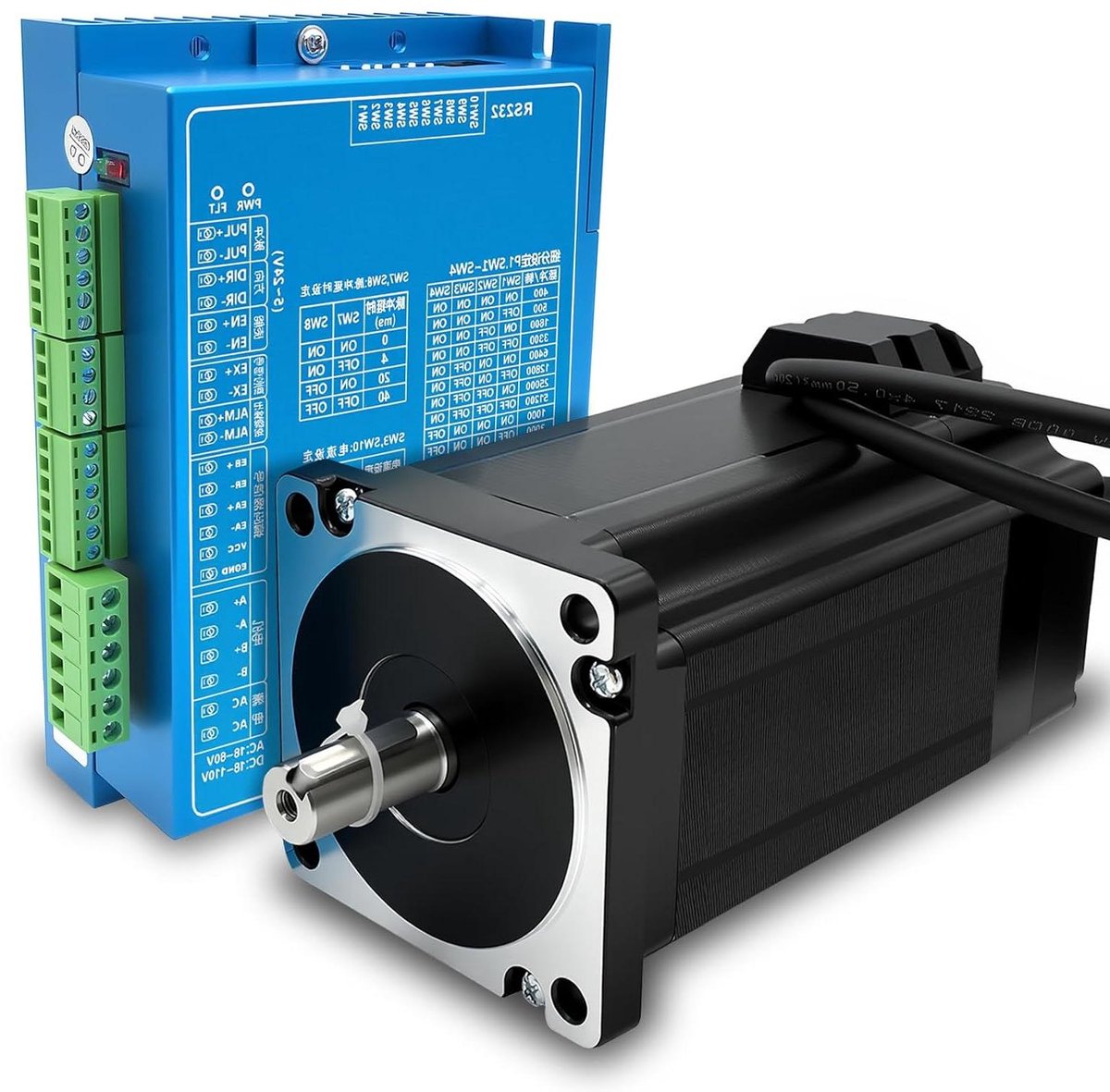 Gesloten Loop Stappenmotor - Servo Motor Kit - CNC Precisie - Geen Stapverlies - 8.5 Nm - Zwart Loopmotor kopen online