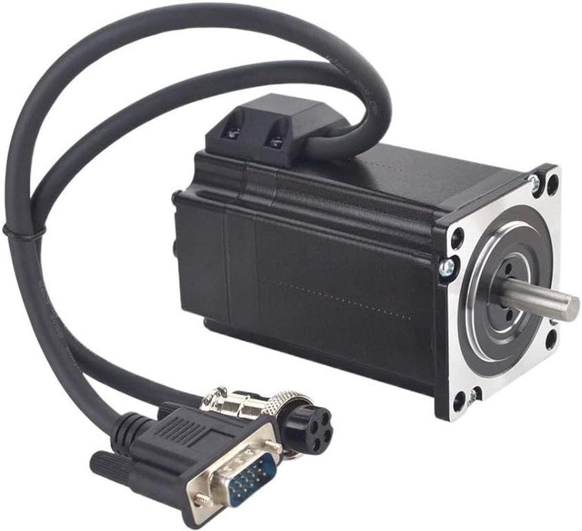 gesloten loopmotor servomotor encoder precisie beweging hoge koppel nema 23 zwart