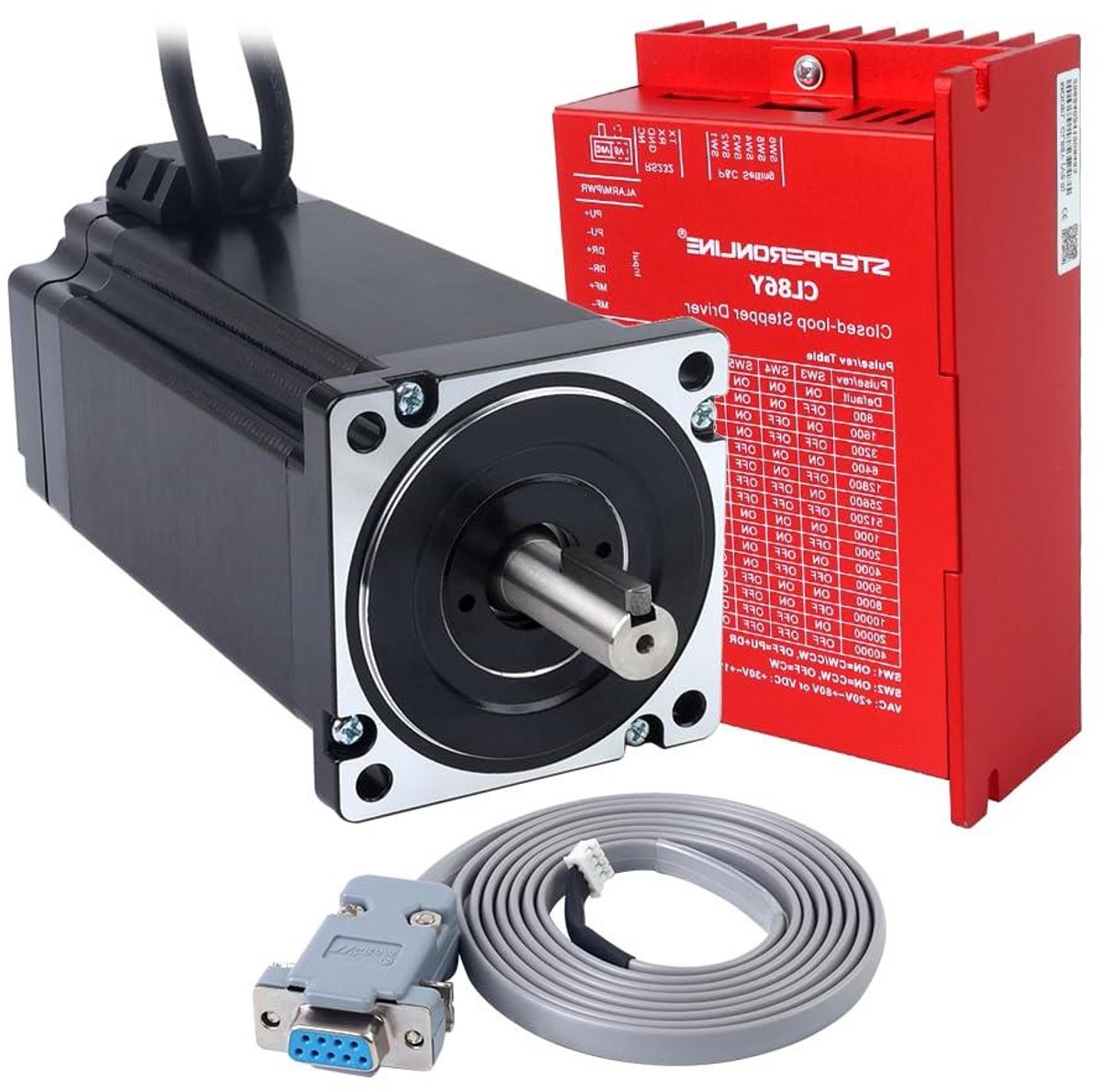 Gesloten Lus Stappenmotor Kit - CNC Motor Driver - Precisie Bewegingscontrole - Hoge Houdkoppel 12Nm - Nema 34 - null Loopmotor kopen online