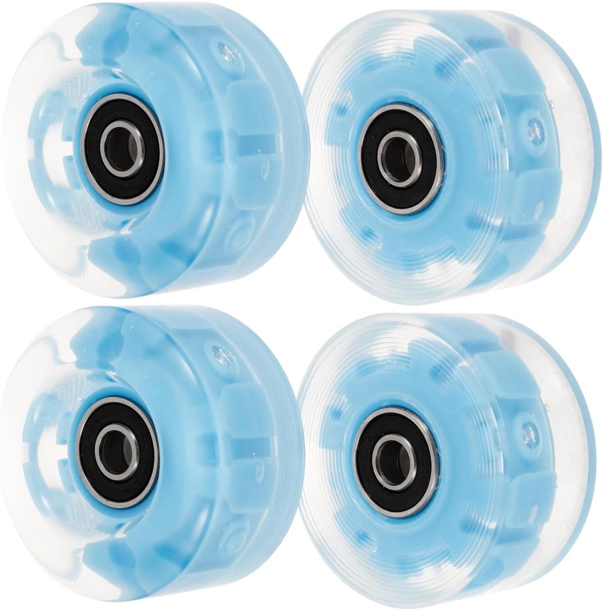 glimmerende skate wielen vervangende wielen pleasure skating ingebouwde led s set van 4 gekleurd