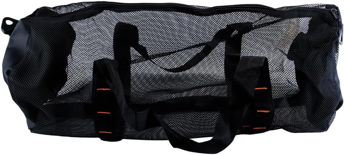 Grote opvouwbare mesh strandtas met verstelbare schouderband voor duiken en snorkelen Rolschaatsen kopen online