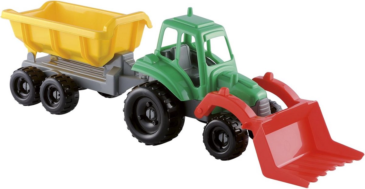 grote zandbak tractor met aanhanger strand en tuinspeelgoed voor kinderen