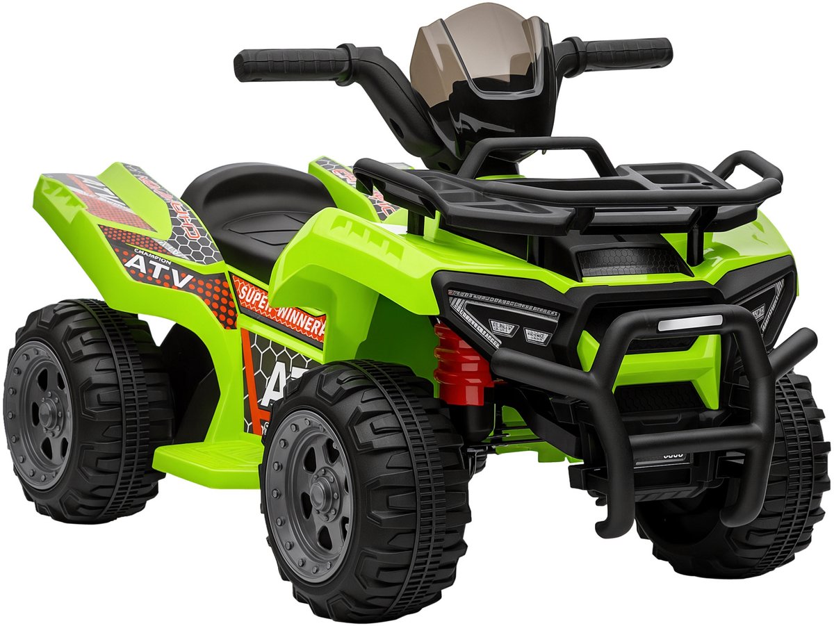 homcom elektrische kinderauto pp 70x42x45cm groen