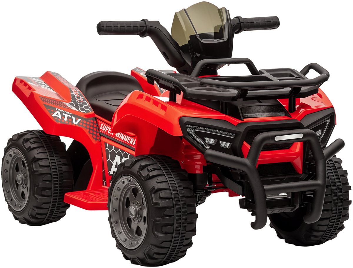 HOMCOM - Elektrische kinderauto - PP - 70x42x45cm - Rood Speelgoedaccuvoertuig kopen online