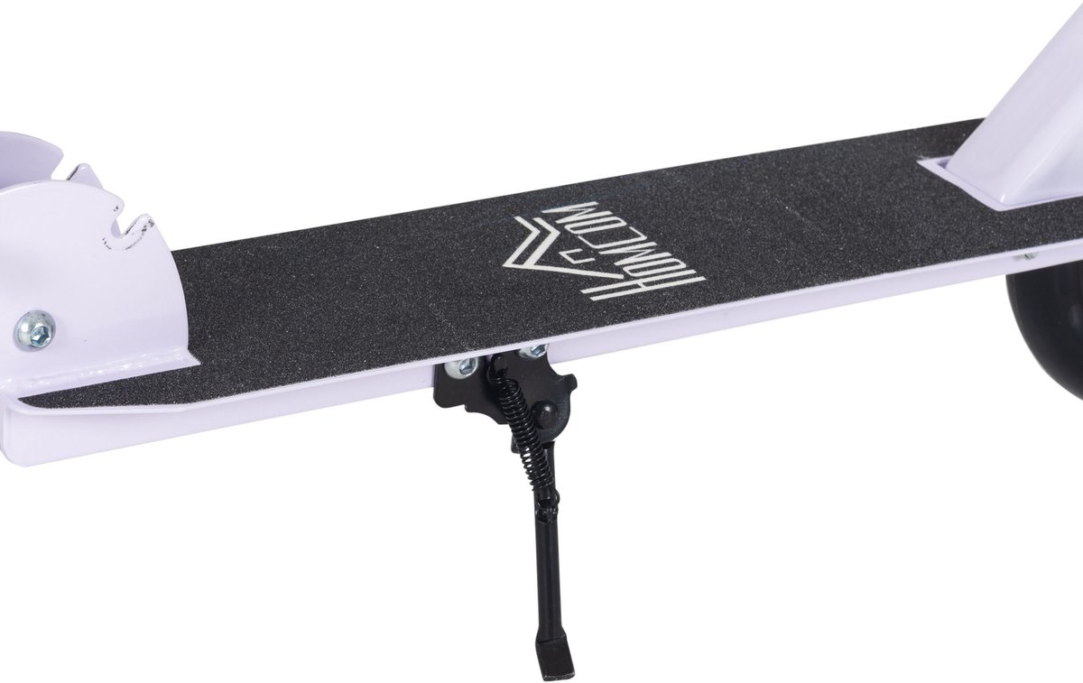 HOMCOM Kinderstep - Aluminium - 88x37x100cm - Wit Step kopen online