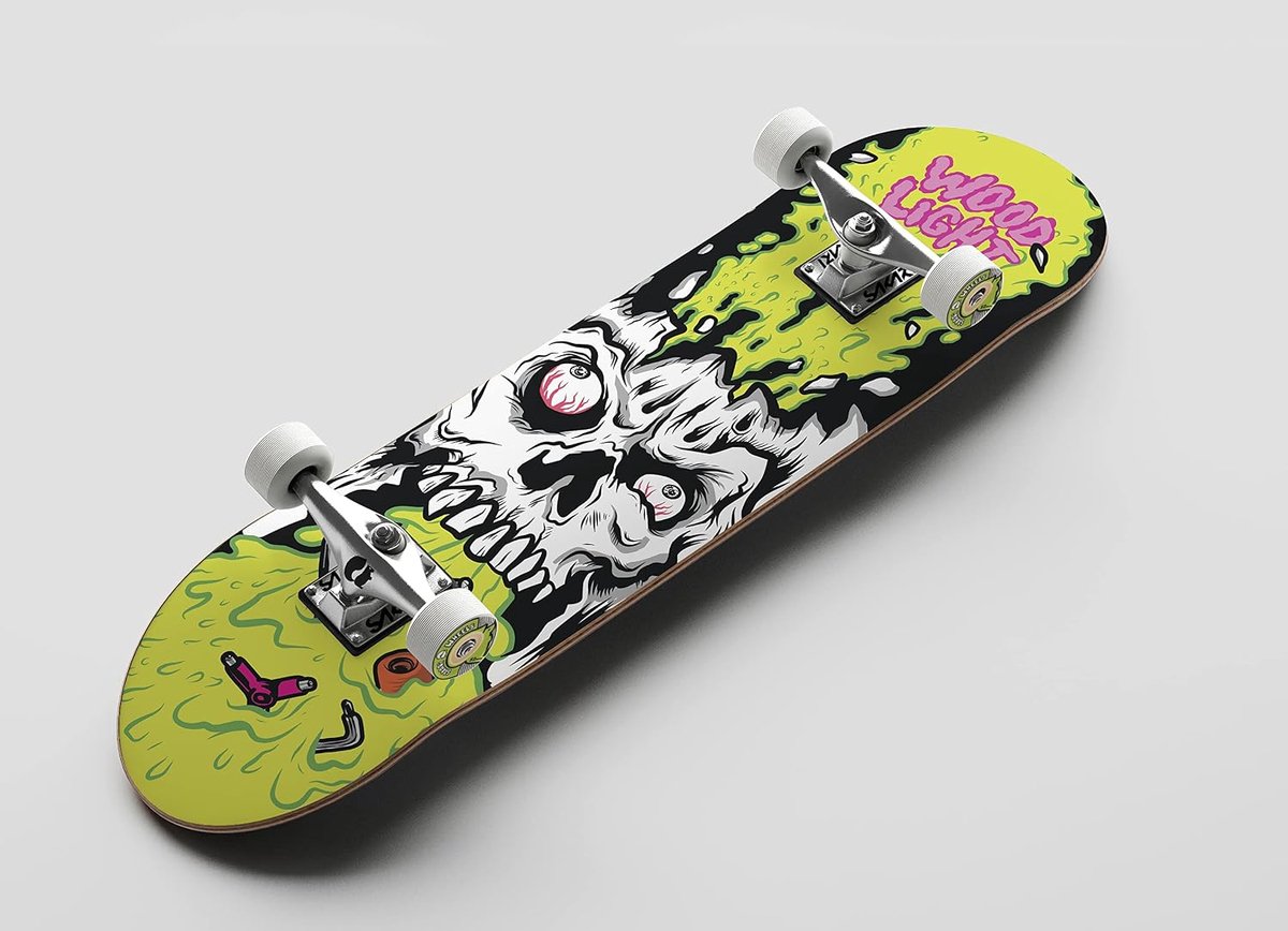 Houten Skateboard - Compleet Board - Buiten Sport - Stevig Hout - 7.875 Inch - Natuurlijk Skateonderdeel kopen online