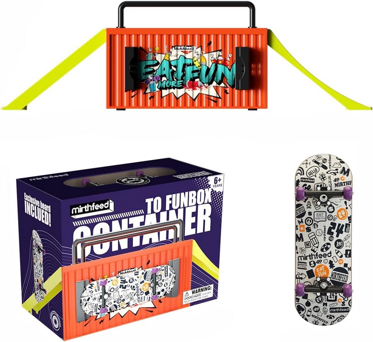 Houten Vingerboard Ramp Set met Mini Skateboard voor Binnen Oefenen Skateonderdeel kopen online