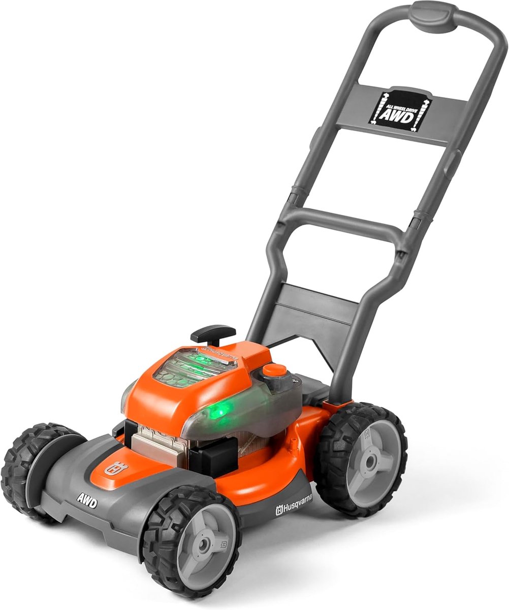 husqvarna speelgoedgrasmaaier voor kinderen met aan uitknop