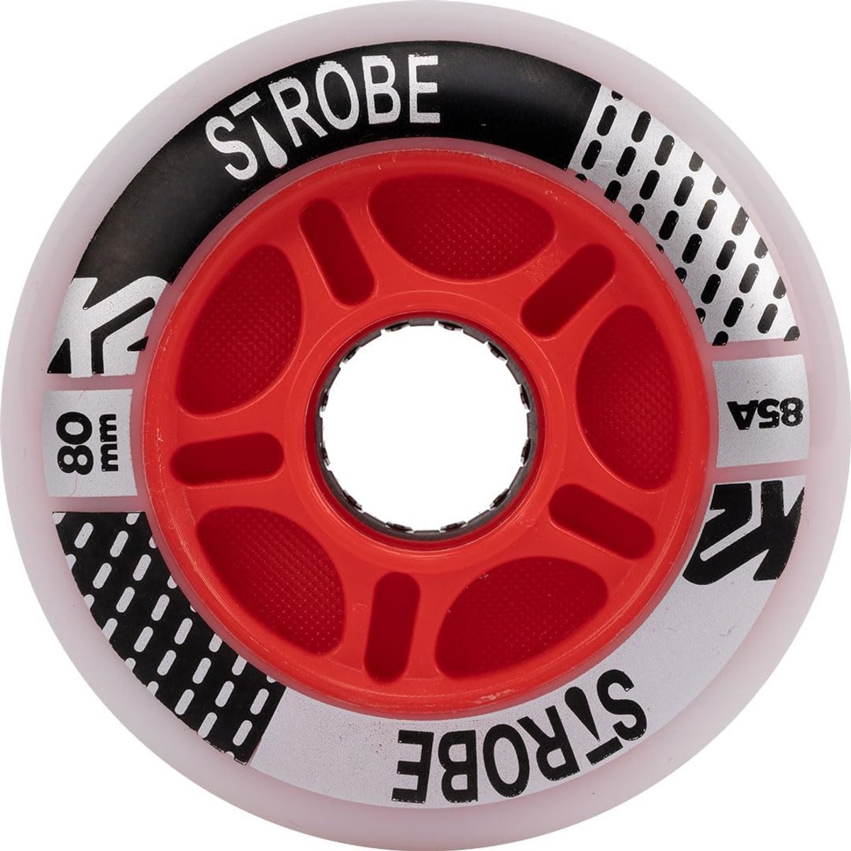 Inline Skate Wielen - Schoenonderdelen - Snel Skaten - Set van twee - 80 mm - Wit Skateonderdeel kopen online