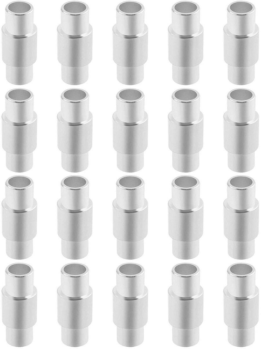 Inline Skates Spacer - Wiel Lager Spacers - Soepeler Bewegen - Aluminium Legering - 20 stuks - Zilver Skateonderdeel kopen online