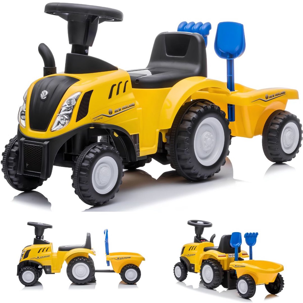JCP® Loopauto - Speelgoed 1 Jaar - Buitenspeelgoed Peuter - Geel - 86cm x 29cm x 42cm Loopauto kopen online
