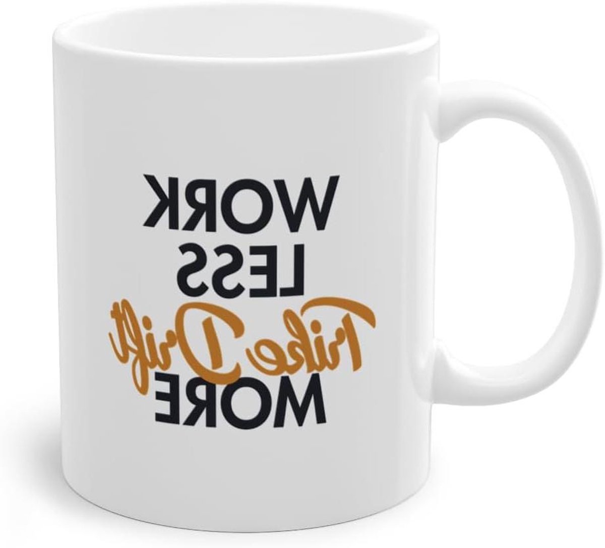 Keramische Mok - Drift Trike Mok - Koffie Moment - Dubbelzijdig Bedrukt - 330 ml - Wit Driewieler kopen online