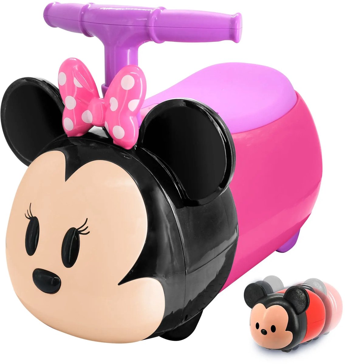 kiddieland minnie loopauto zoom met geluid en kleine zoom auto