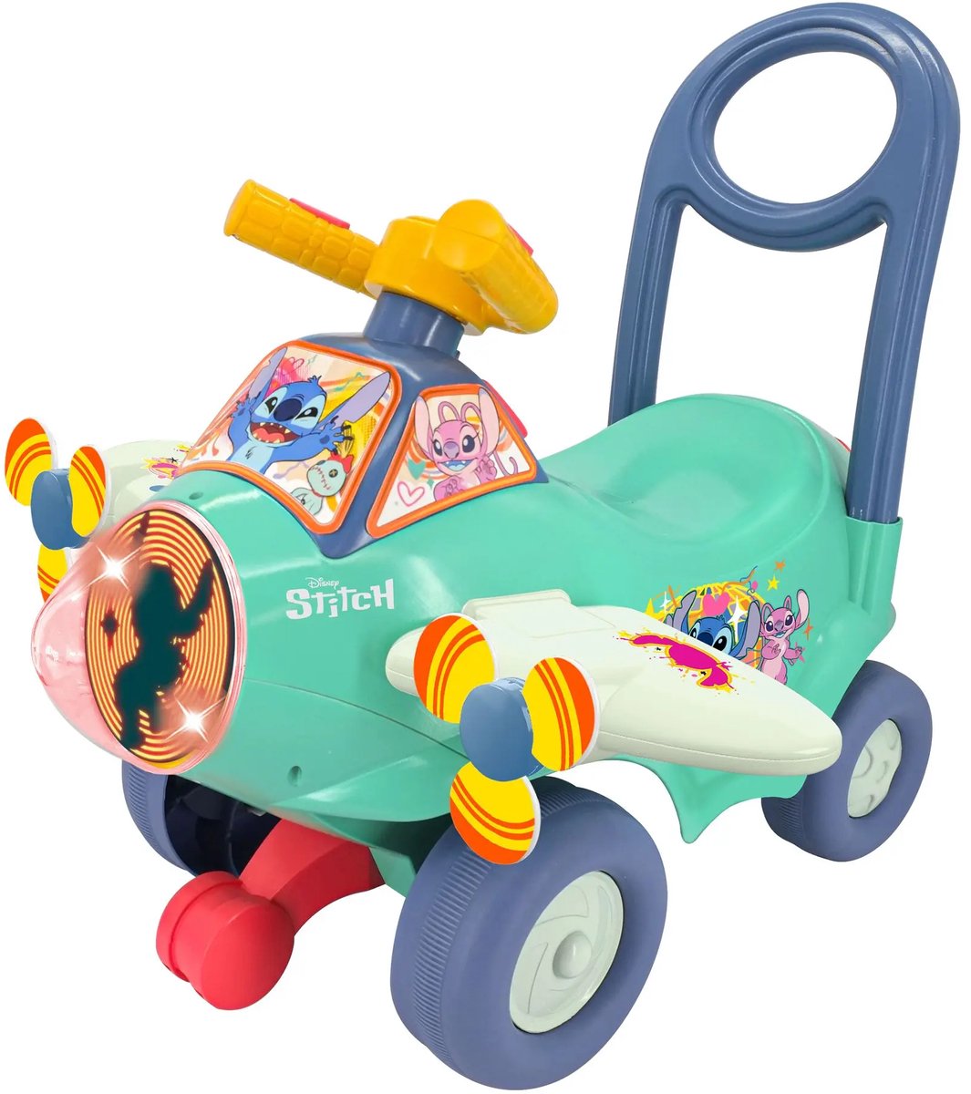 KIDDIELAND Stitch Vliegtuig Loopauto met licht en geluid Loopauto kopen online
