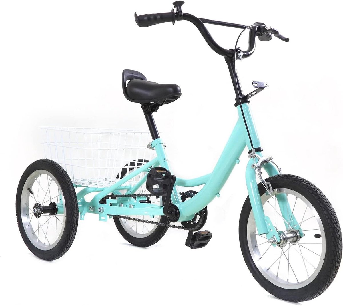 Kinder driewieler - Driewieler fiets - Buiten spelen - Verstelbaar stuur zadel - 16 inch wiel - Lichtgroen Driewieler kopen online