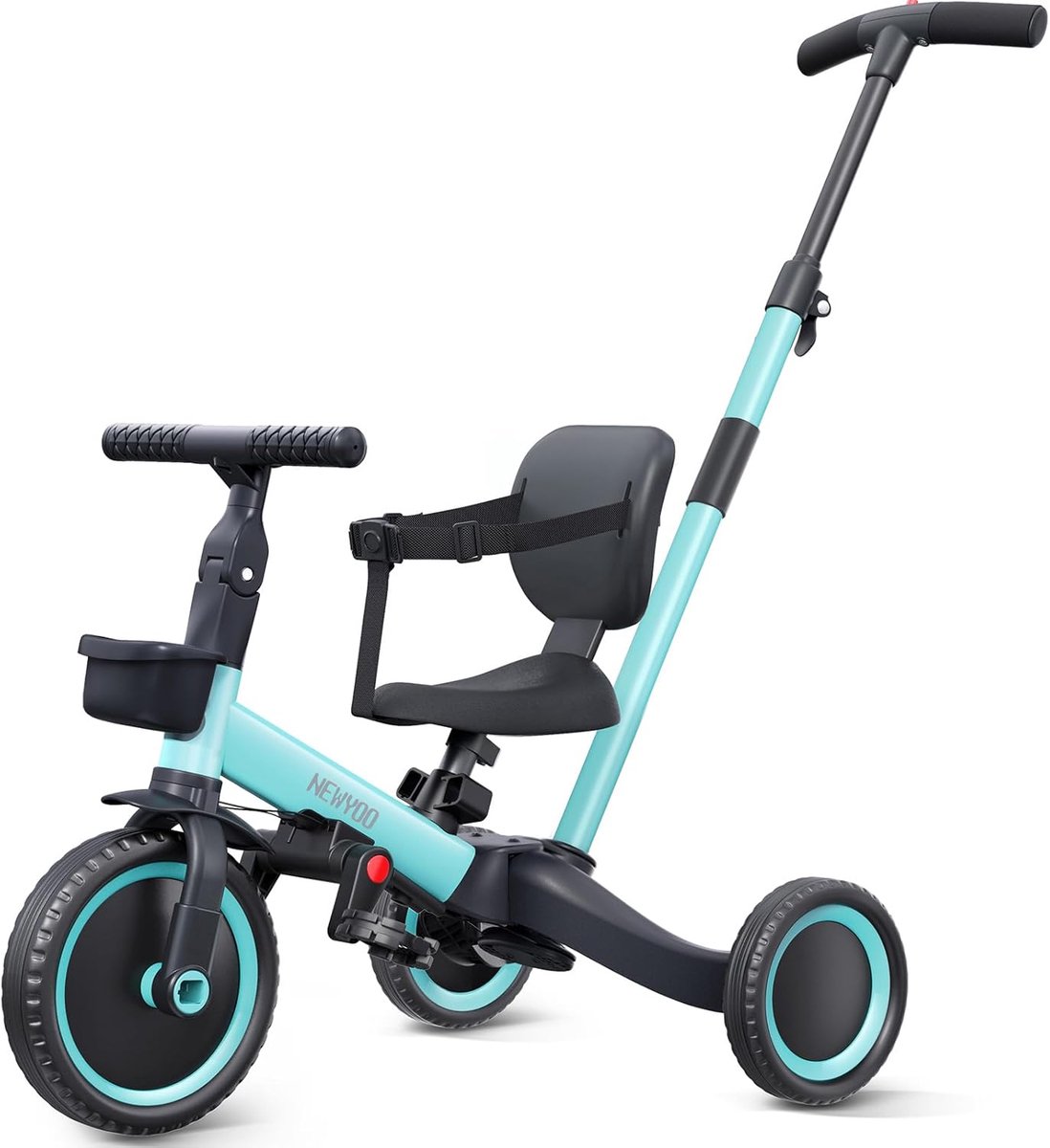 Kinder driewieler - Loopfiets - Buiten spelen - 5-in-1 functie - 62.5 cm - Blauw Driewieler kopen online