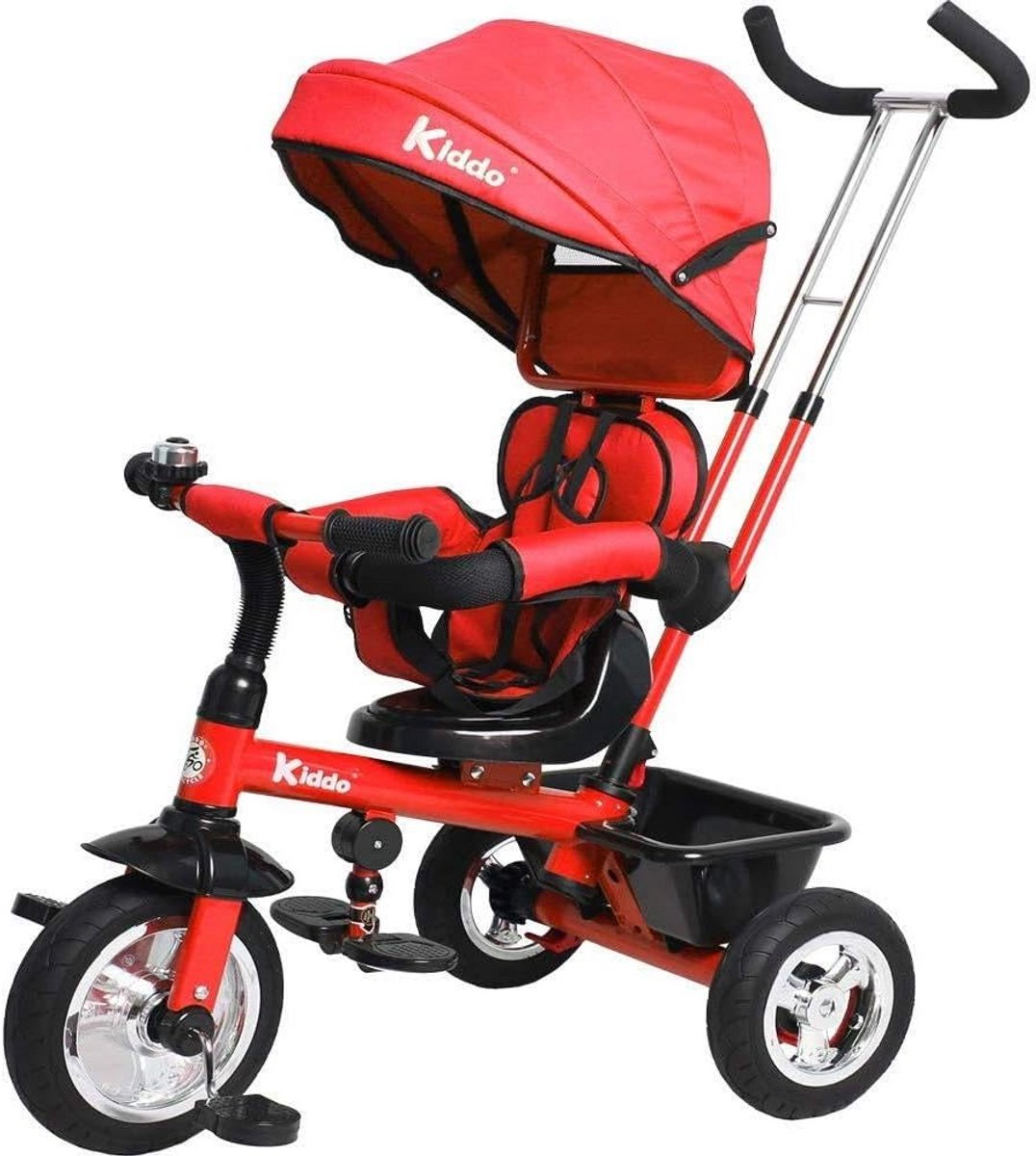 Kinder driewieler - Loopfiets - Buitenspelen - Groei mee met kind - L98xB51xH110cm - Rood Driewieler kopen online