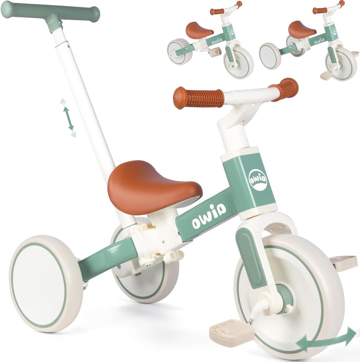 Kinder Driewieler - Loopfiets Peuter - Buiten Spelen - 5 in 1 Multifunctioneel - 10 Maanden tot 4 Jaar Driewieler kopen online