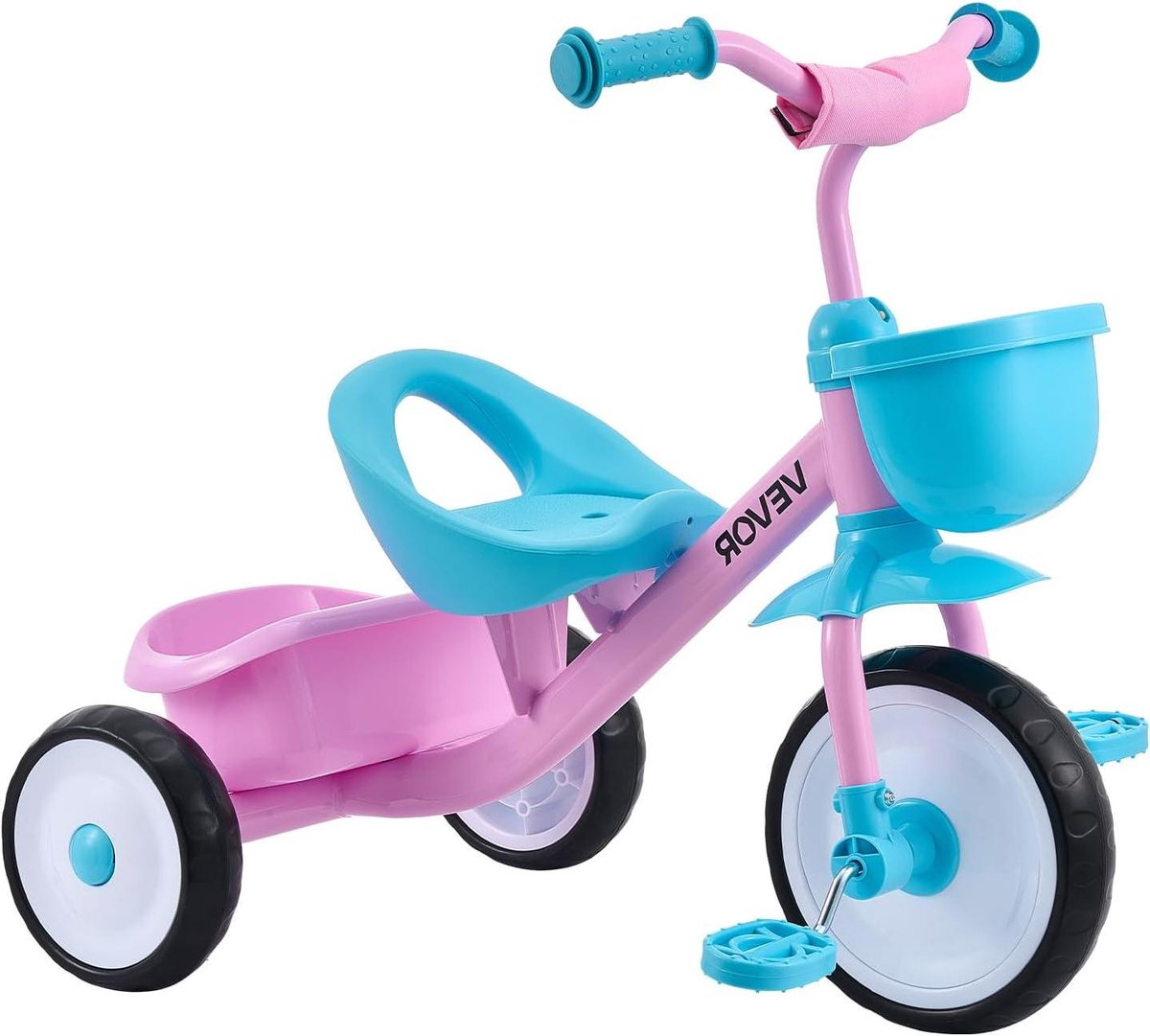 kinder driewieler loopfiets peuter buiten spelen stabiel koolstofstalen frame 2 5 jaar rood