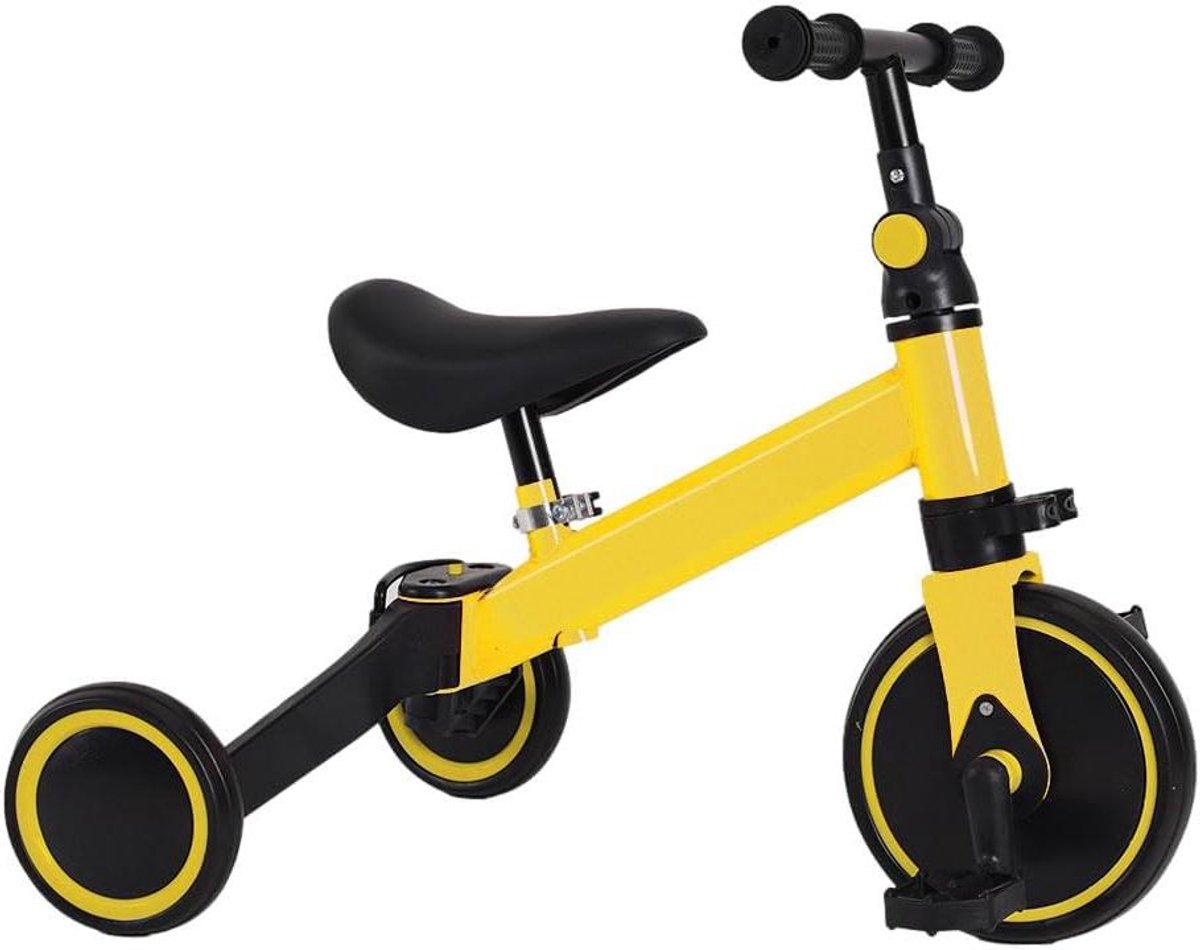 Kinder driewieler - Loopfiets peuter - Buitenspelen - Twee modi - 70x49x54cm - Grijs Driewieler kopen online