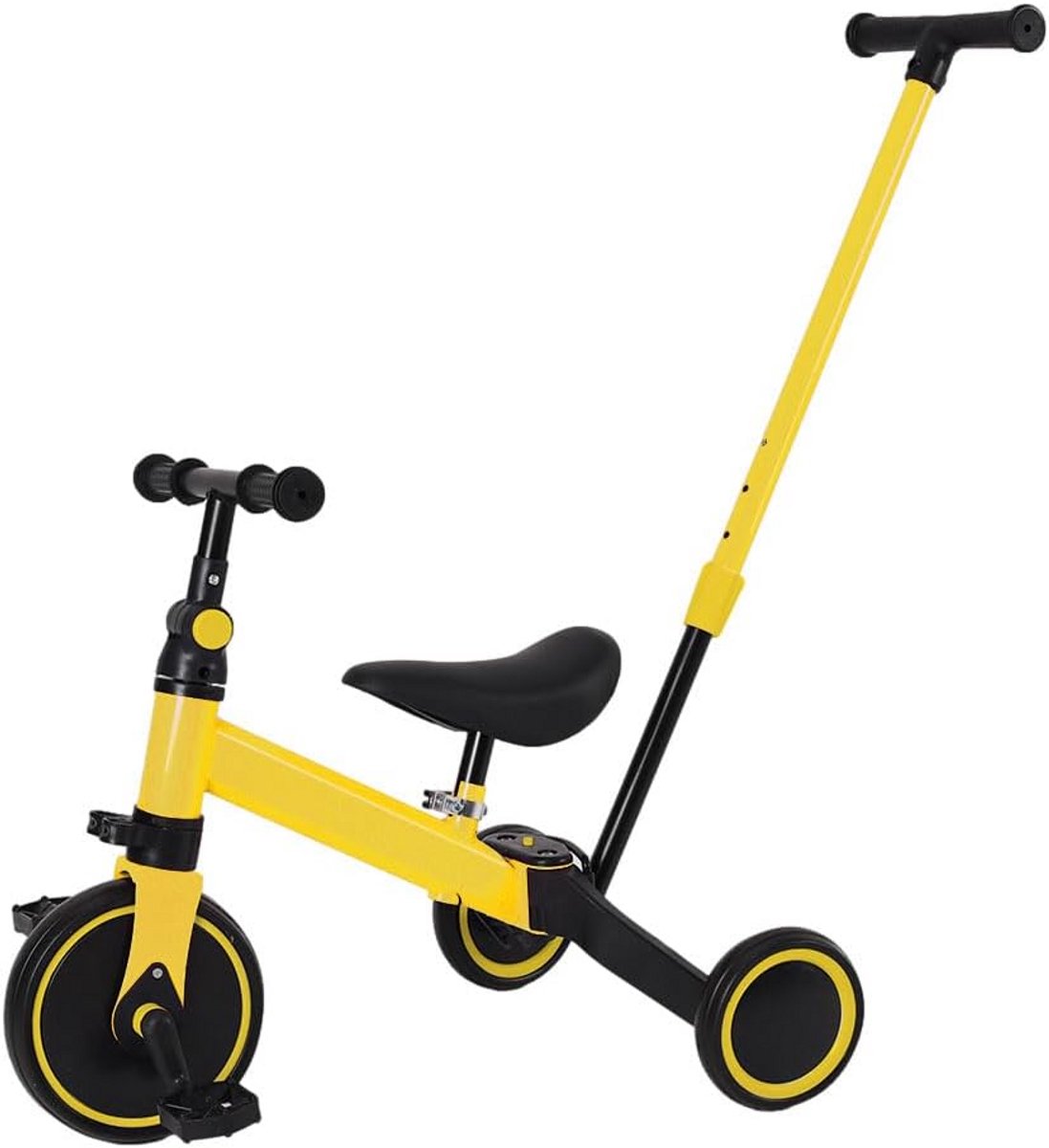 Kinder driewieler - Loopfiets peuter - Leren fietsen - 3-in-1 ontwerp - 1 tot 5 jaar - Geel Driewieler kopen online